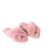 Fuzzy Cross Band Soft Plush Slippers
