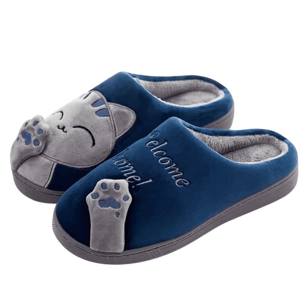 Cat Plush Slippers For Women