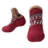 Fluffy Slippers Red Socks With Grippers