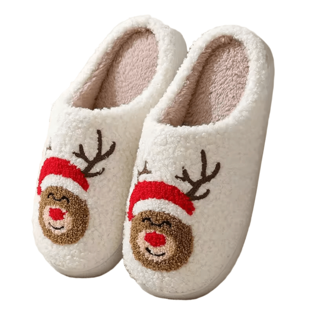 Christmas Reindeer Winter Slippers Christmas Reindeer Winter Slippers