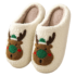 Christmas Green Deer Winter Warm Slippers
