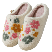 Flowers Winter Warm Slippers