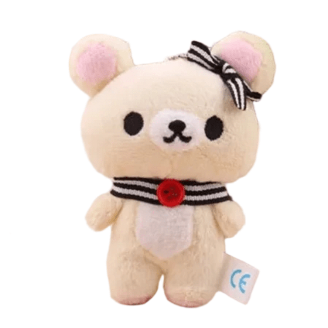 11cm Cartoon Korilakkuma Bear Plush Pendant 11cm Cartoon Korilakkuma Bear Plush Pendant