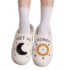 Moon And Clock Winter Soft Plush Slippers
