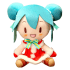 32cm Anime Hatsune Miku Christmas Dress Up Soft Stuffed Plush Toy
