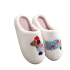 Dachshund Dog Pattern Embroider Plush Slippers