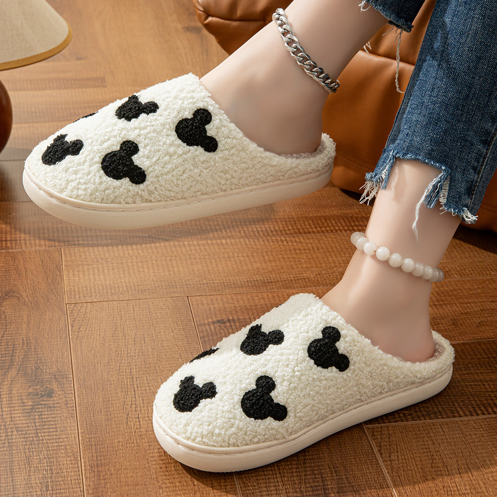 Cartoon Mickey Mouse Plush Slippers Cartoon Mickey Mouse Plush Slippers