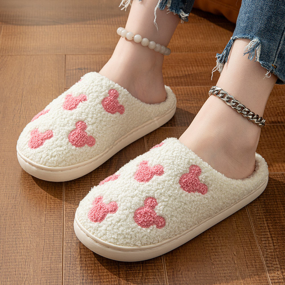 Cartoon Mickey Mouse Plush Slippers Cartoon Mickey Mouse Plush Slippers