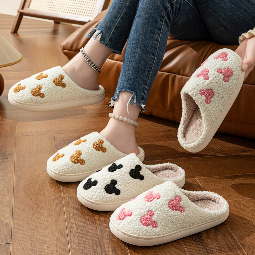Cartoon Mickey Mouse Plush Slippers Cartoon Mickey Mouse Plush Slippers