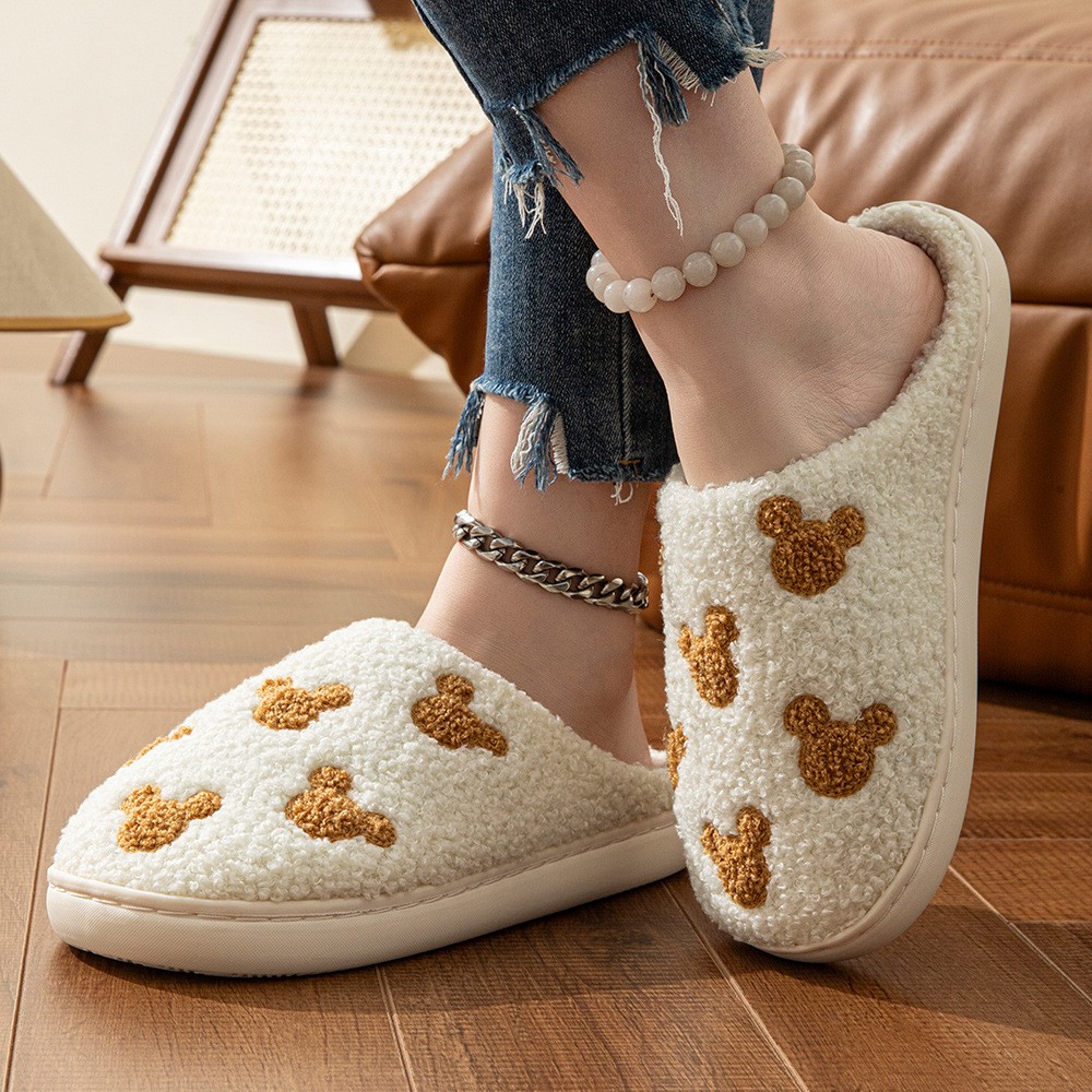 Cartoon Mickey Mouse Plush Slippers Cartoon Mickey Mouse Plush Slippers