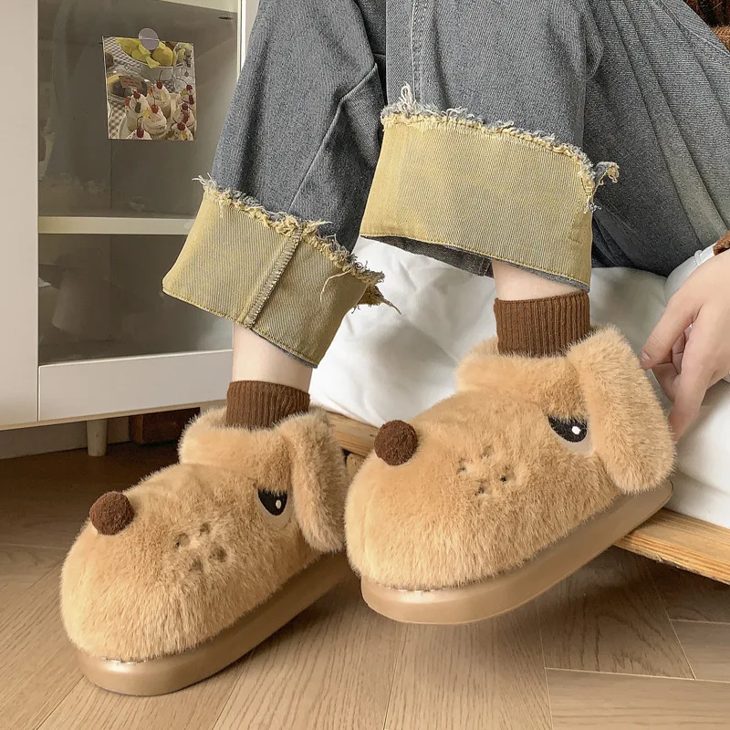 Cartoon Dog Warm Slippers For Women Cartoon Dog Warm Slippers For Women
