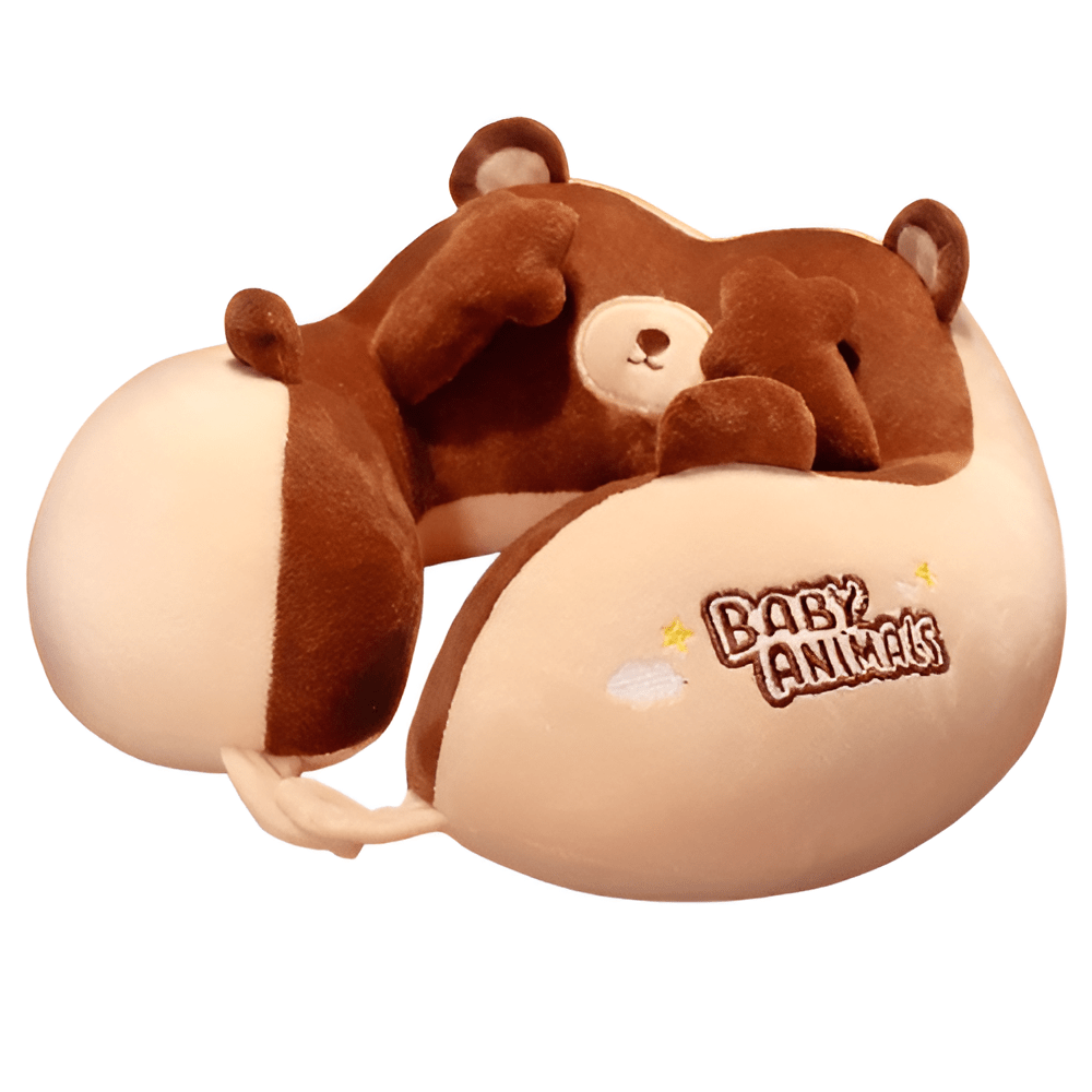Cartoon Baby Animals Bear Plush Travel Neck Pillow Cartoon Baby Animals Bear Plush Travel Neck Pillow