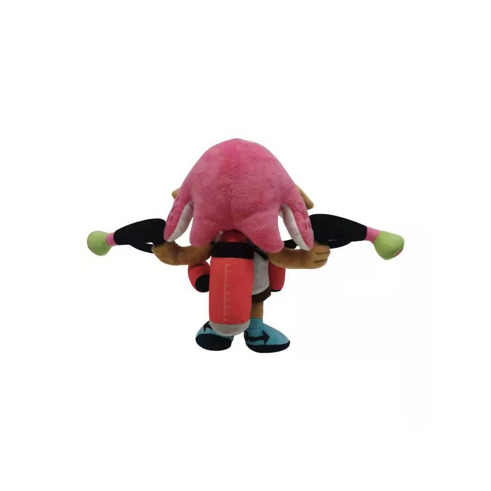 Cartoon Splatoon Neon Pink Inkling Girl Plush Toy Cartoon Splatoon Neon Pink Inkling Girl Plush Toy