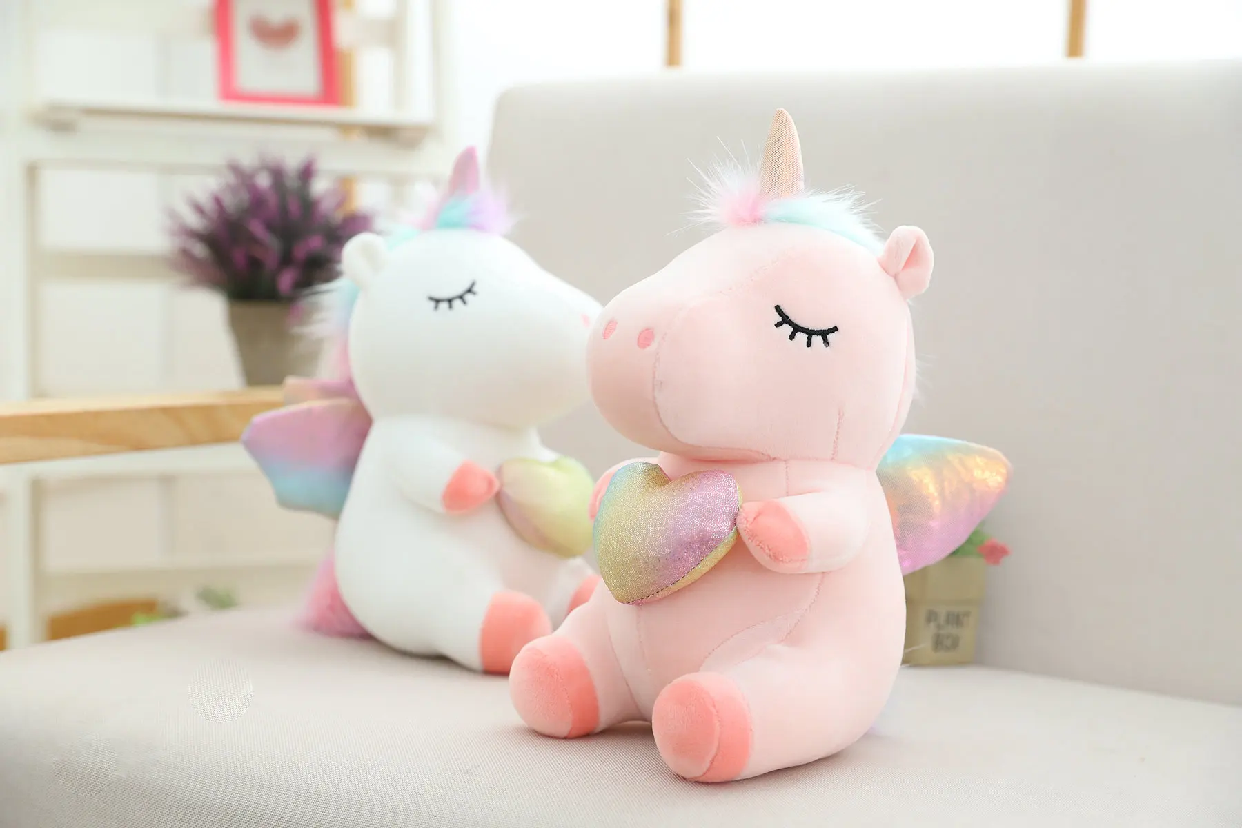 Rainbow Flying Wing Unicorn Stuffed Plush Toy Rainbow Flying Wing Unicorn Stuffed Plush Toy