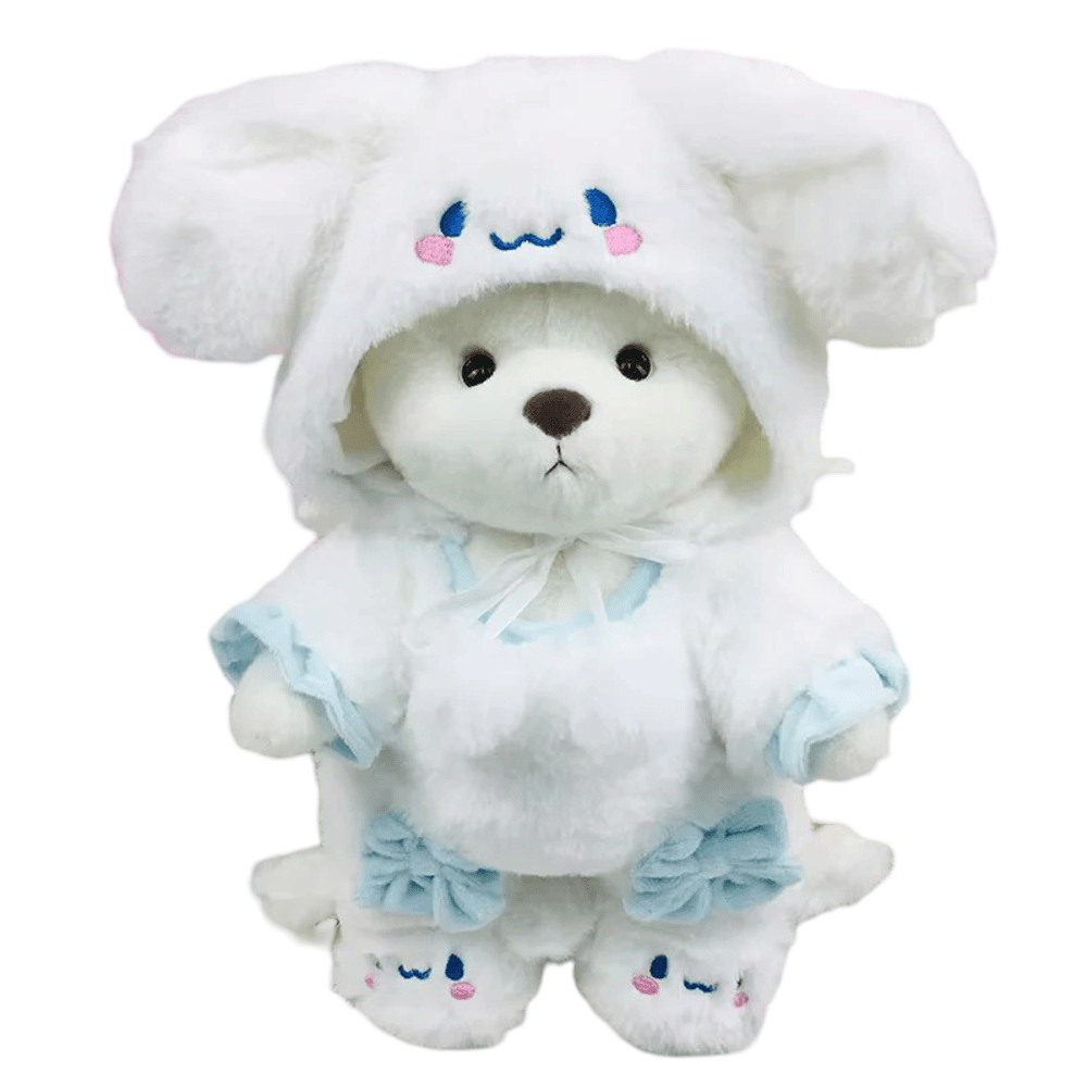 30cm Teddy Bear Dress Up With Cinnamoroll Plush Toy 30cm Teddy Bear Dress Up With Cinnamoroll Plush Toy