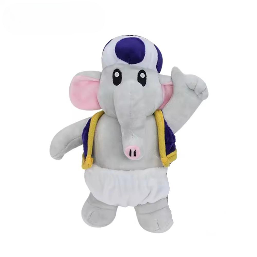 Anime Super Mario Blue Toad Elephant Plush Toy Anime Super Mario Blue Toad Elephant Plush Toy