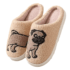 Pug Dog Warm Plush Slippers