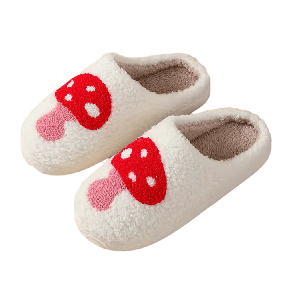 Mushroom Indoor Plush Slippers Mushroom Indoor Plush Slippers