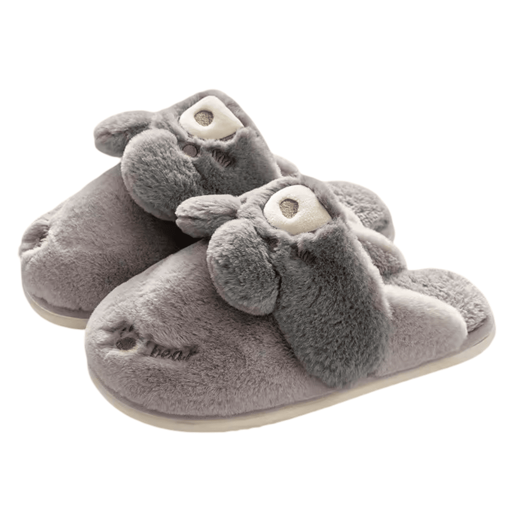 Rabbit Furry Thick Soled Soft Slippers