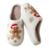 Christmas Gingerbread Man Winter Plush Slippers