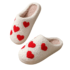 Heart Winter Plush Slippers