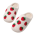 Strawberry Winter Plush Slippers