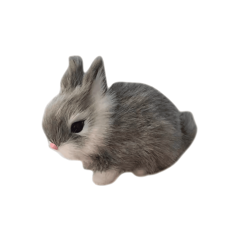 Soft Realistic Gray Rabbit Toy Soft Realistic Gray Rabbit Toy