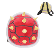 Cartoon Super Mario Spiny Plush Backpack
