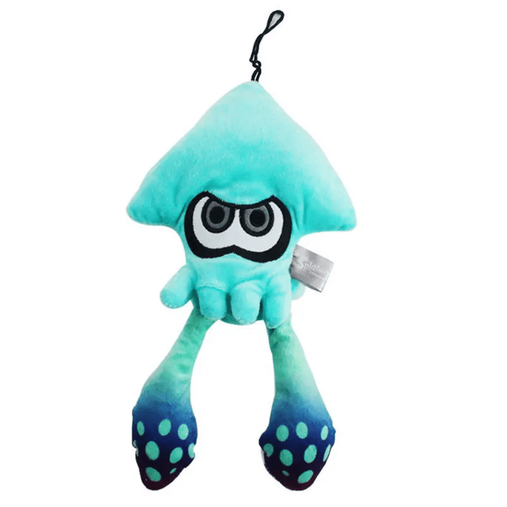 25cm Anime Splatoon Light Blue Inkling Squid Plush Toy