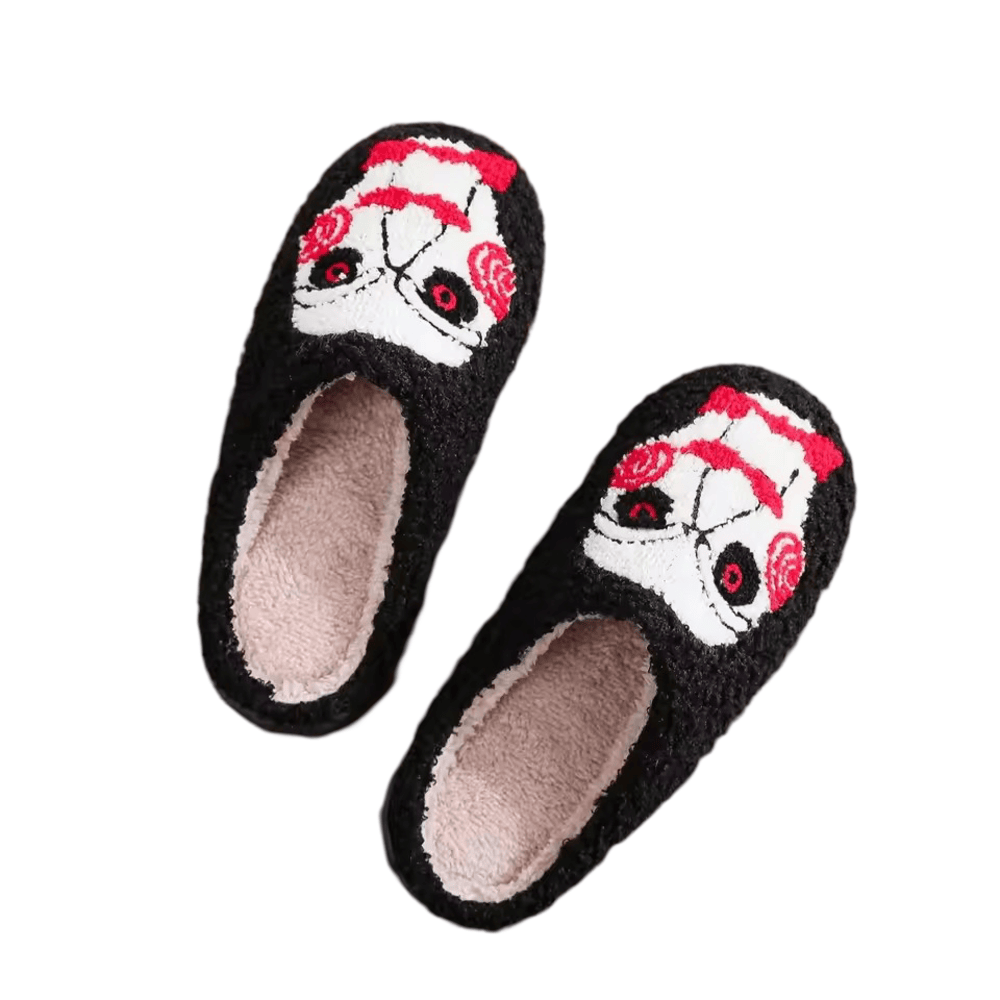 Chainsaw Skull Plush Slippers Chainsaw Skull Plush Slippers