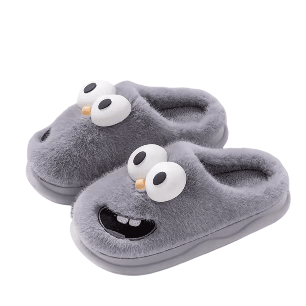 3D Big Eye Soft Plush Slippers 3D Big Eye Soft Plush Slippers