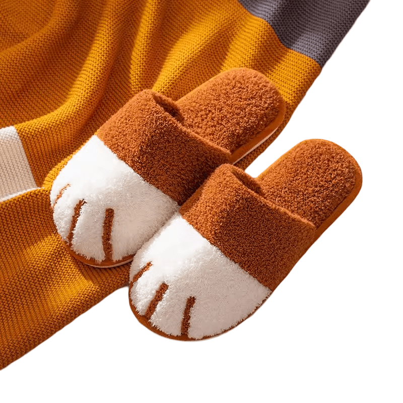 Cat Paw Warm Plush Slippers Cat Paw Warm Plush Slippers