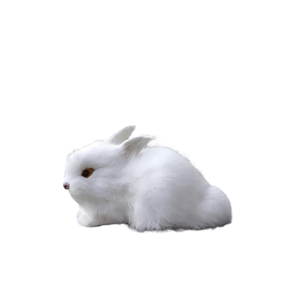 Soft Realistic White Lie Rabbit Rabbit Toy Soft Realistic White Lie Rabbit Rabbit Toy