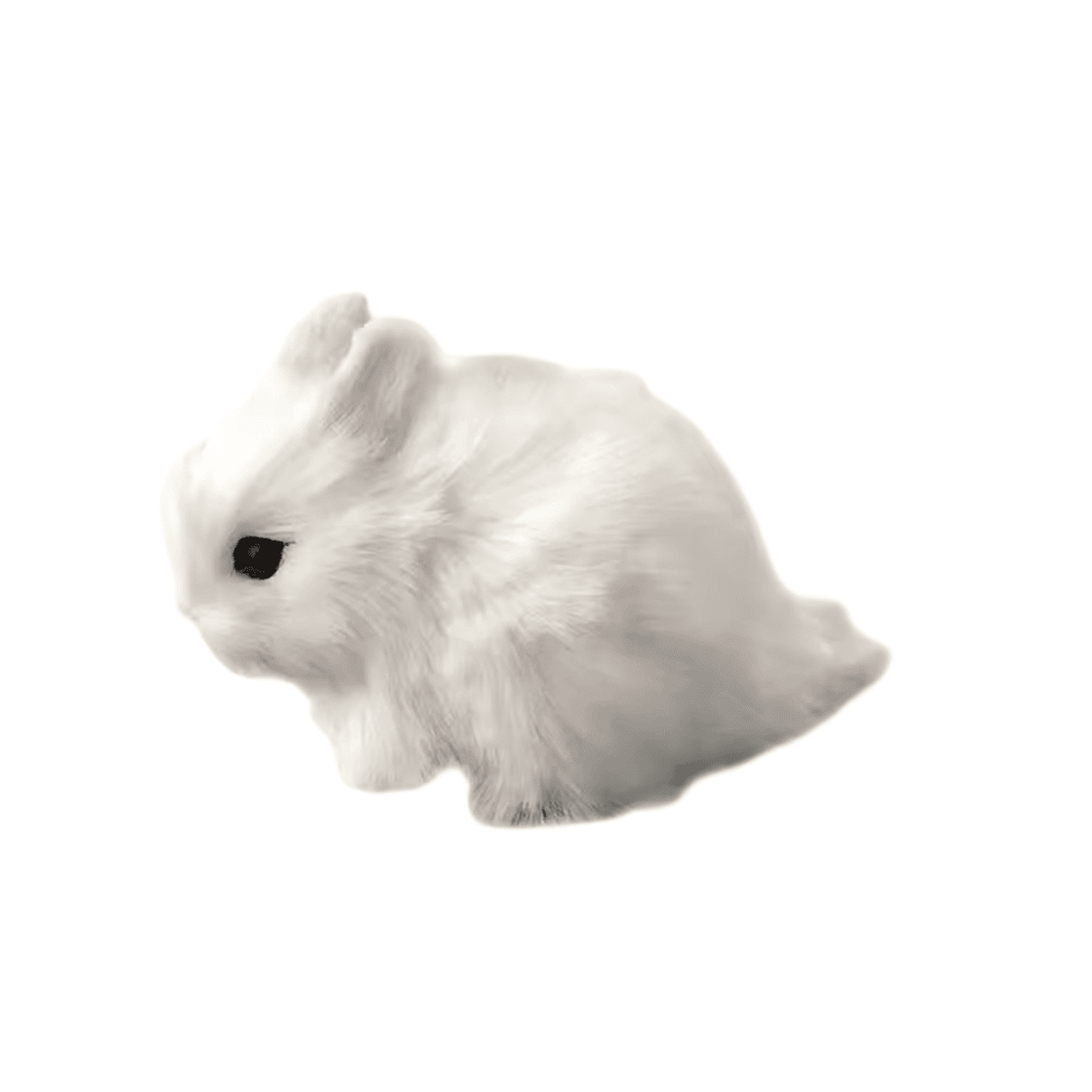 Soft Realistic White Rabbit Toy Soft Realistic White Rabbit Toy