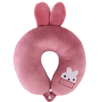 Cartoon Rabbit Plush U-Shaped Pillow
