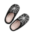 Spider Web Pattern Plush Slippers