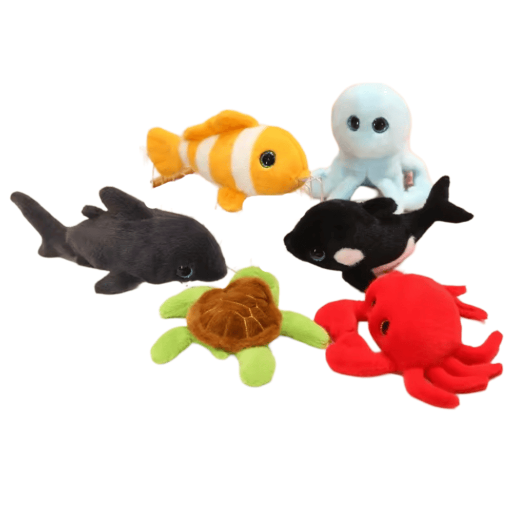 6Pcs Sea Animal Soft Plush Toy 6Pcs Sea Animal Soft Plush Toy