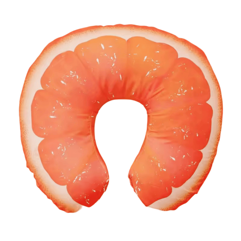Cartoon Orange Plush U-Shaped Pillow Cartoon Orange Plush U-Shaped Pillow