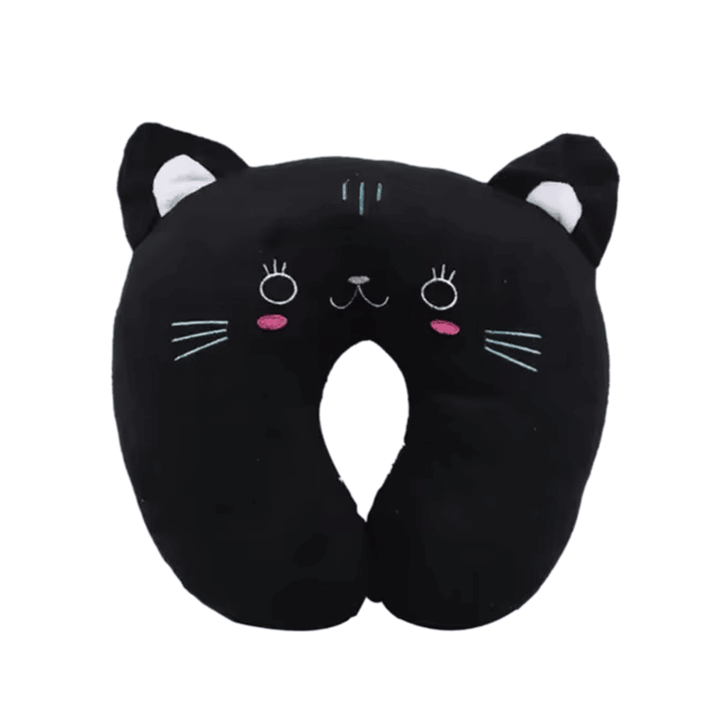 Cartoon Black Cat U-Shaped Plush Neck Pillow Cartoon Black Cat U-Shaped Plush Neck Pillow