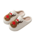 Christmas Red Deer Warm Plush Slippers