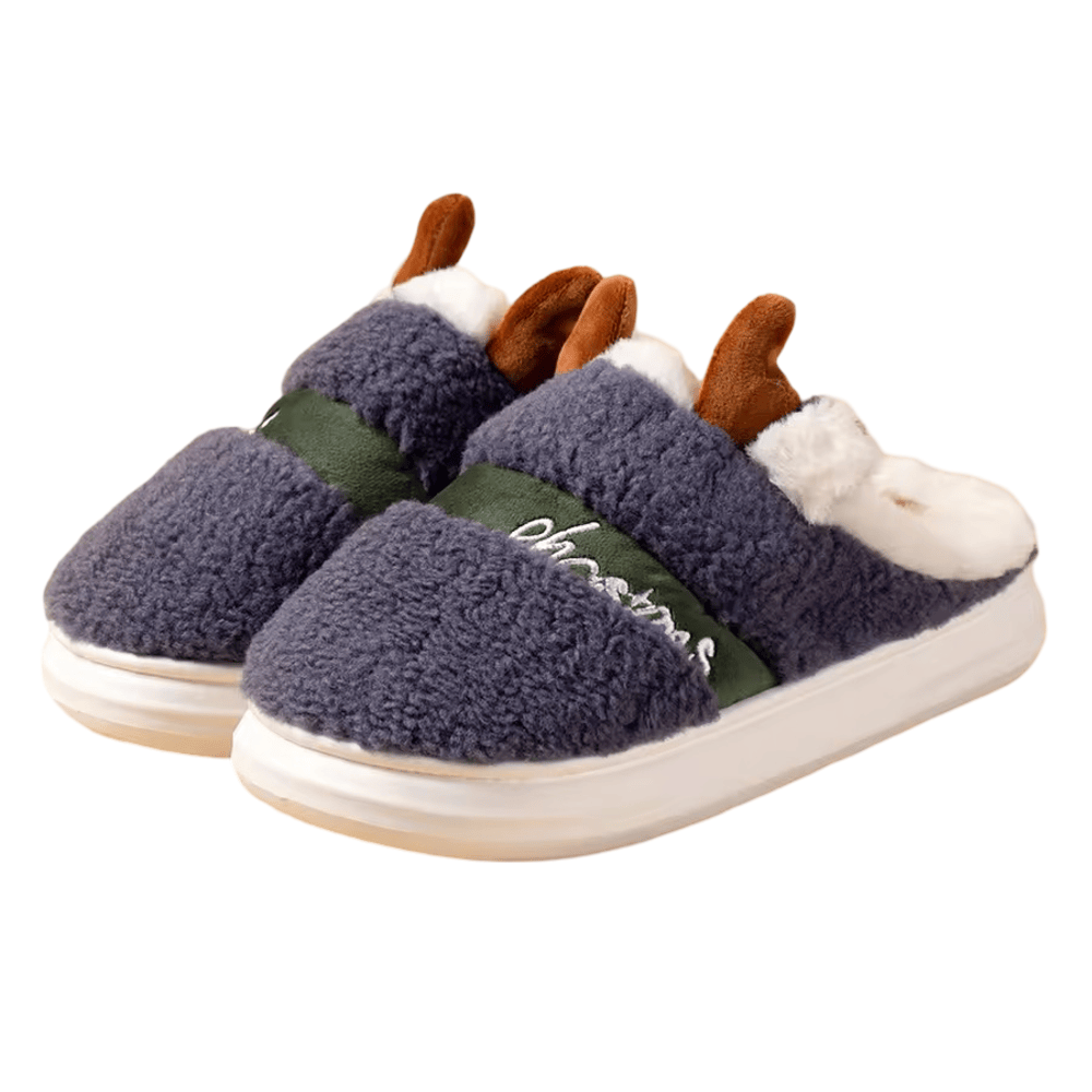 Christmas Deer Plush Slippers Christmas Deer Plush Slippers