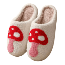 Mushroom Soft Plush Warm Slippers