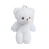 12cm White Teddy Bear Plush Keychain Pendant