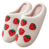 Strawberry Plush Warm Slippers