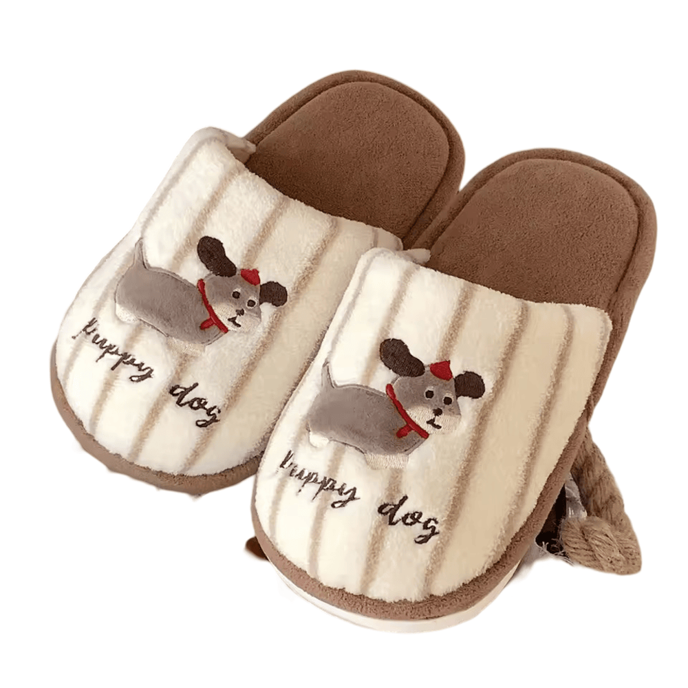 Dog Plush Slippers Dog Plush Slippers