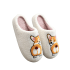 Corgi Pet Pattern Embroidered Plush Home Slippers