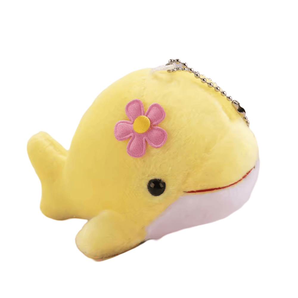 Cartoon Yellow Dolphin Stuffed Plush Keychain Cartoon Yellow Dolphin Stuffed Plush Keychain
