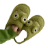 Cartoon Frog Plush Slippers For Women
