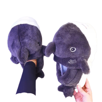Purple Dolphin Soft Plush Shoes