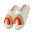Rainbow Winter Plush Slippers